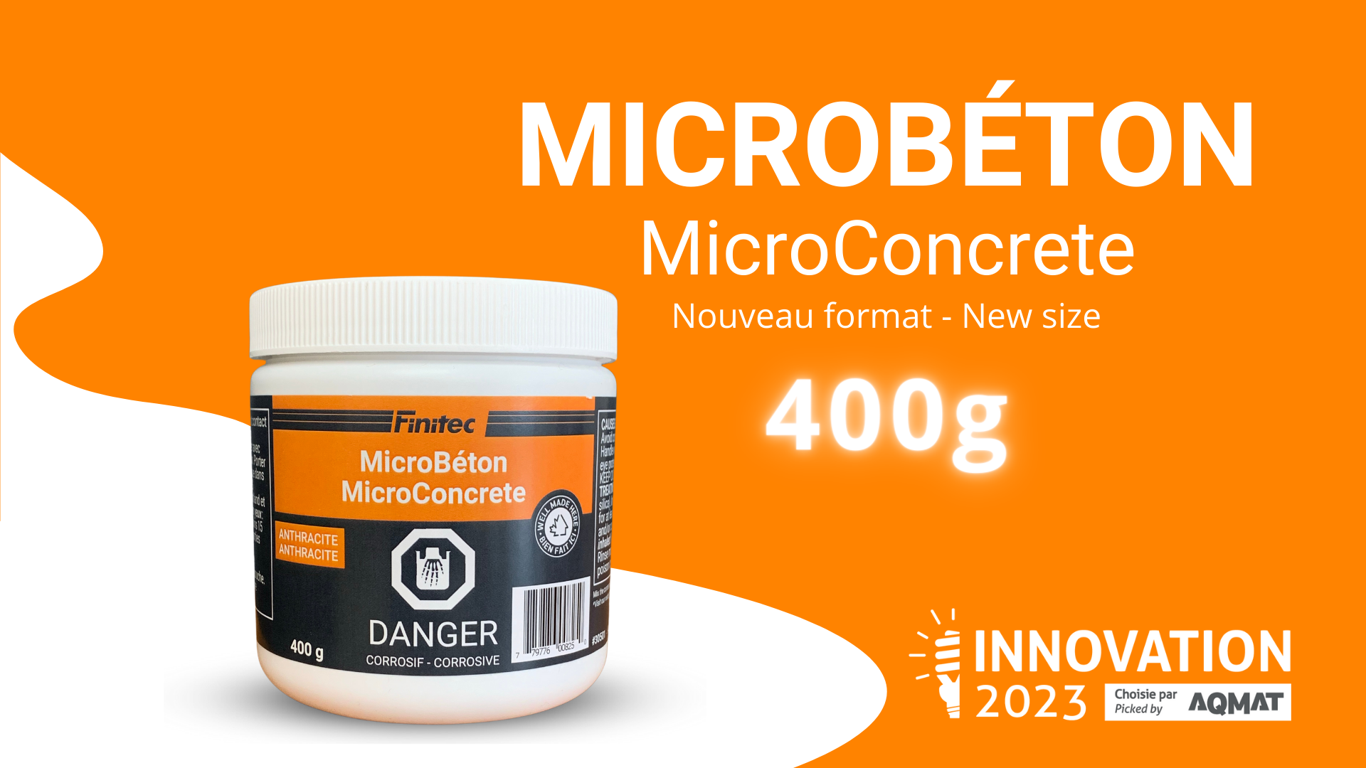 Discover our new MicroConcrete format - 400g: Ideal for testing the Product!