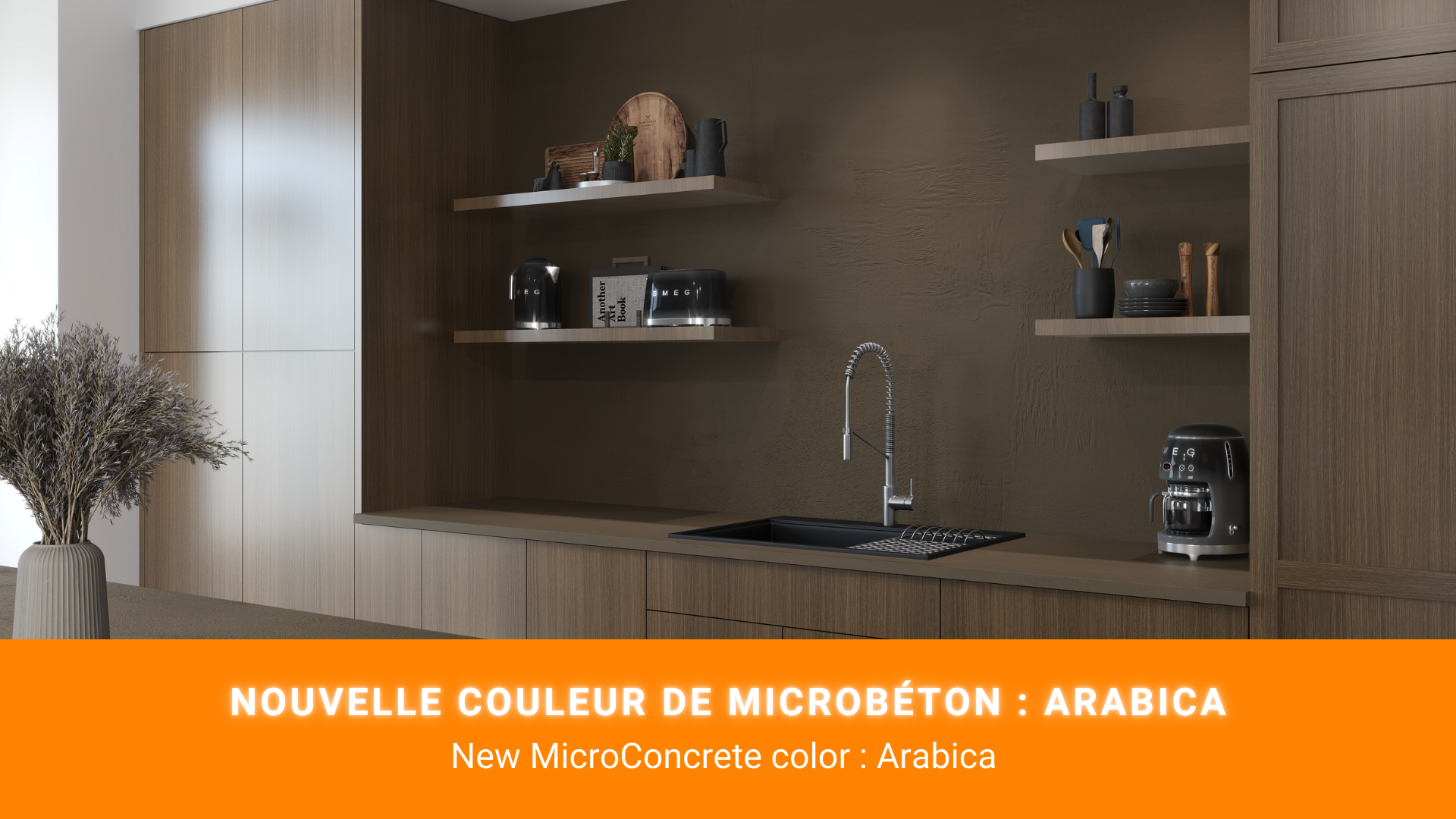 New MicroConcrete Color: Arabica