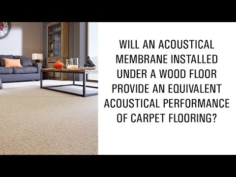 Will a membrane installed under a wood floor provide an equivalent performance of carpet flooring? Will a membrane installed under a wood floor provide an equivalent performance of carpet flooring?
